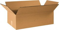 Made in USA - 14" Wide x 20" Long x 6" High Rectangle Heavy Duty Corrugated Box - 2 Walls, Kraft (Color), 100 Lb Capacity - USA Tool & Supply