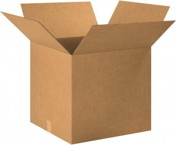 Made in USA - 24" Wide x 24" Long x 26" High Rectangle Corrugated Shipping Box - 1 Wall, Kraft (Color), 65 Lb Capacity - USA Tool & Supply