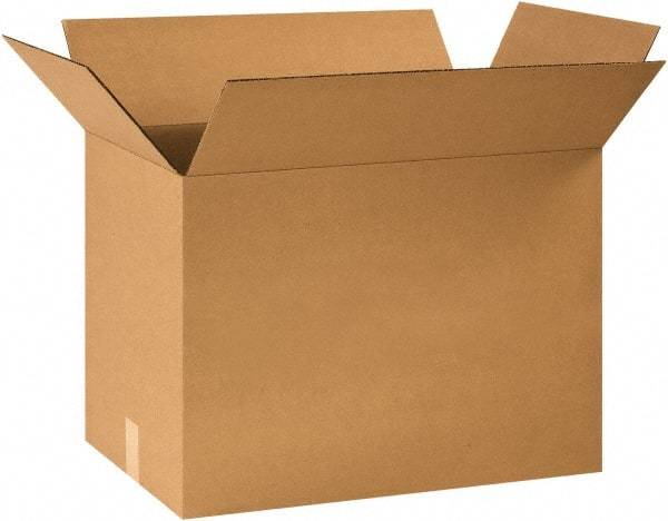 Made in USA - 16" Wide x 24" Long x 18" High Rectangle Corrugated Shipping Box - 1 Wall, Kraft (Color), 65 Lb Capacity - USA Tool & Supply