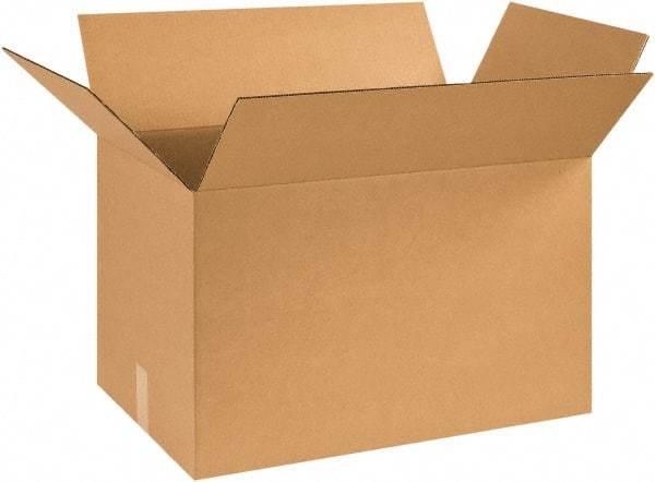 Made in USA - 16" Wide x 25" Long x 16" High Rectangle Corrugated Shipping Box - 1 Wall, Kraft (Color), 65 Lb Capacity - USA Tool & Supply
