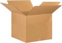 Made in USA - 26" Wide x 26" Long x 20" High Rectangle Corrugated Shipping Box - 1 Wall, Kraft (Color), 65 Lb Capacity - USA Tool & Supply