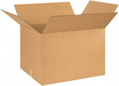 Made in USA - 20" Wide x 26" Long x 18" High Rectangle Corrugated Shipping Box - 1 Wall, Kraft (Color), 65 Lb Capacity - USA Tool & Supply