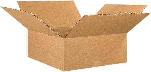 Made in USA - 30" Wide x 30" Long x 10" High Rectangle Corrugated Shipping Box - 1 Wall, Kraft (Color), 65 Lb Capacity - USA Tool & Supply