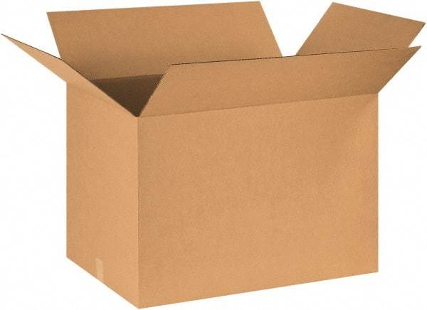 Made in USA - 24" Wide x 30" Long x 20" High Rectangle Corrugated Shipping Box - 1 Wall, Kraft (Color), 65 Lb Capacity - USA Tool & Supply