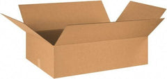 Made in USA - 17" Wide x 29" Long x 7" High Rectangle Corrugated Shipping Box - 1 Wall, Kraft (Color), 65 Lb Capacity - USA Tool & Supply