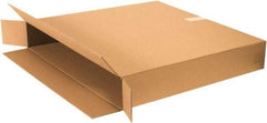 Made in USA - 8" Wide x 46" Long x 30" High Rectangle Moving Boxes - 1 Wall, Kraft (Color), 120 Lb Capacity - USA Tool & Supply