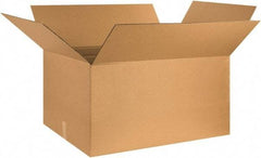Made in USA - 16" Wide x 32" Long x 16" High Rectangle Corrugated Shipping Box - 1 Wall, Kraft (Color), 65 Lb Capacity - USA Tool & Supply