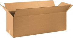 Made in USA - 14" Wide x 40" Long x 14" High Rectangle Corrugated Shipping Box - 1 Wall, Kraft (Color), 65 Lb Capacity - USA Tool & Supply