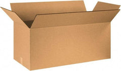 Made in USA - 20" Wide x 40" Long x 20" High Rectangle Heavy Duty Corrugated Box - 2 Walls, Kraft (Color), 100 Lb Capacity - USA Tool & Supply