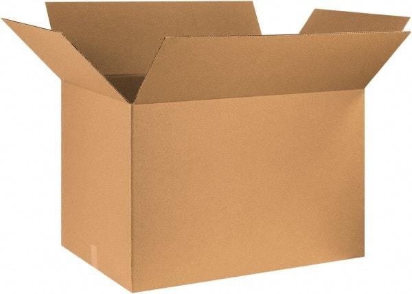 Made in USA - 24" Wide x 36" Long x 24" High Rectangle Corrugated Shipping Box - 1 Wall, Kraft (Color), 65 Lb Capacity - USA Tool & Supply