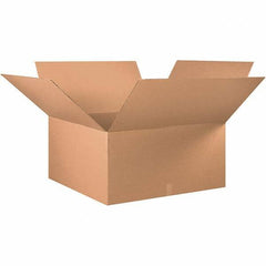 Made in USA - 36" Wide x 36" Long x 18" High Rectangle Corrugated Shipping Box - 1 Wall, Kraft (Color), 65 Lb Capacity - USA Tool & Supply