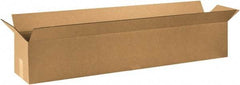 Made in USA - 8" Wide x 48" Long x 8" High Rectangle Corrugated Shipping Box - 1 Wall, Kraft (Color), 65 Lb Capacity - USA Tool & Supply