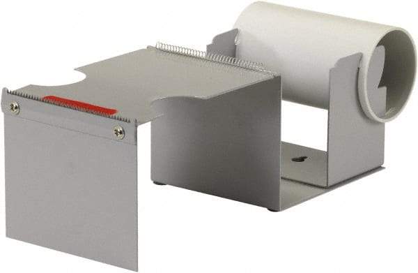 Import - 4" Wide, Single Roll, Manual Table/Desk Tape Dispenser - Metal, Unlimited Dispensed Tape Length - USA Tool & Supply