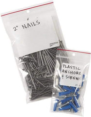 Minigrip - 6 x 9", 4 mil Minigrip White Block Reclosable Polybags - Clear - USA Tool & Supply