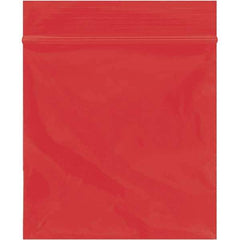 Value Collection - 3 x 3", 2 mil Reclosable Polybags - Red - USA Tool & Supply