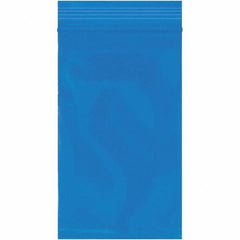 Value Collection - 3 x 5", 2 mil Reclosable Polybags - Blue - USA Tool & Supply
