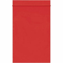 Value Collection - 4 x 6", 2 mil Reclosable Polybags - Red - USA Tool & Supply