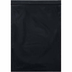 Value Collection - 9 x 12", 2 mil Reclosable Polybags - Black - USA Tool & Supply