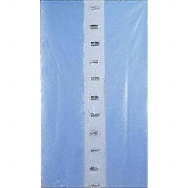 Made in USA - 54 x 96", 4 mil Gusseted Polybags - Blue - USA Tool & Supply