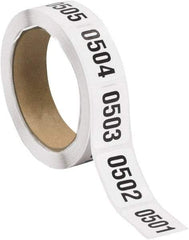 Tape Logic - 1-1/2" Long, Black/White Paper Inventory Labels - For Multi-Use - USA Tool & Supply