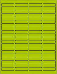 Tape Logic - 1/2" Long, Fluorescent Green Paper Laser Label - For Laser Printers - USA Tool & Supply