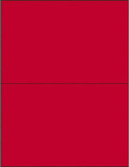 Tape Logic - 8-1/2" Long, Fluorescent Red Paper Laser Label - For Laser Printers - USA Tool & Supply