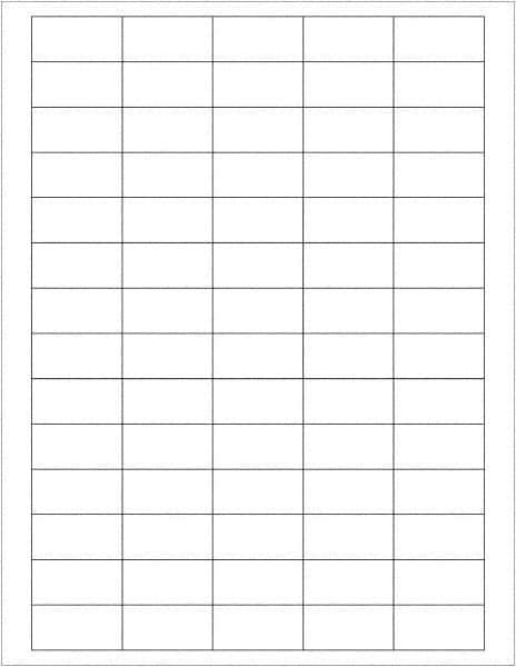 Tape Logic - 1-1/2" Long, White Paper Laser Label - For Laser Printers - USA Tool & Supply