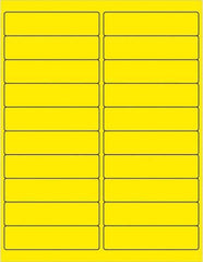 Tape Logic - 4" Long, Fluorescent Yellow Paper Laser Label - For Laser Printers - USA Tool & Supply