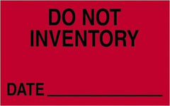 Tape Logic - 2" Long, Fluorescent Red Paper Shipping Label - For Multi-Use - USA Tool & Supply