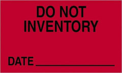 Tape Logic - 5" Long, Fluorescent Red Paper Shipping Label - For Multi-Use - USA Tool & Supply