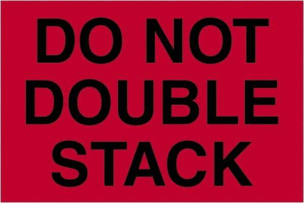 Tape Logic - 6" Long, Fluorescent Red Paper Shipping Label - For Multi-Use - USA Tool & Supply