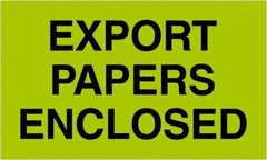 Tape Logic - 5" Long, Fluorescent Green Paper Shipping Label - For Multi-Use - USA Tool & Supply