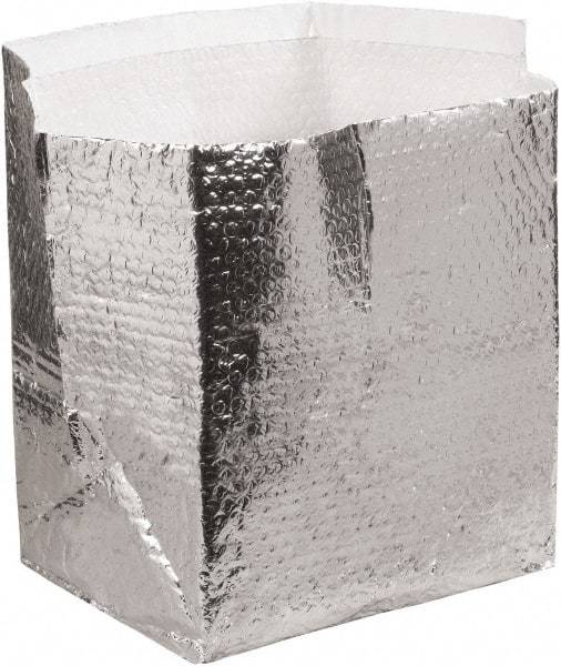 Made in USA - 12" Long x 10" Wide x 9" High x 3/16" Thick Box Liner - Silver, Case - USA Tool & Supply