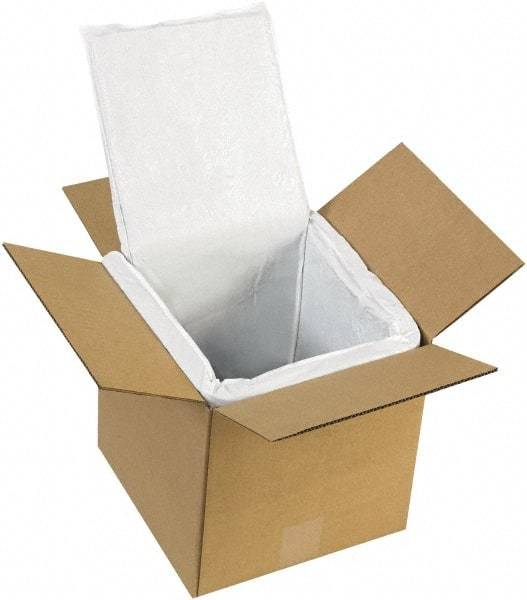 Made in USA - 8" Long x 8" Wide x 8" High x 1" Thick Box Liner - White, Case - USA Tool & Supply