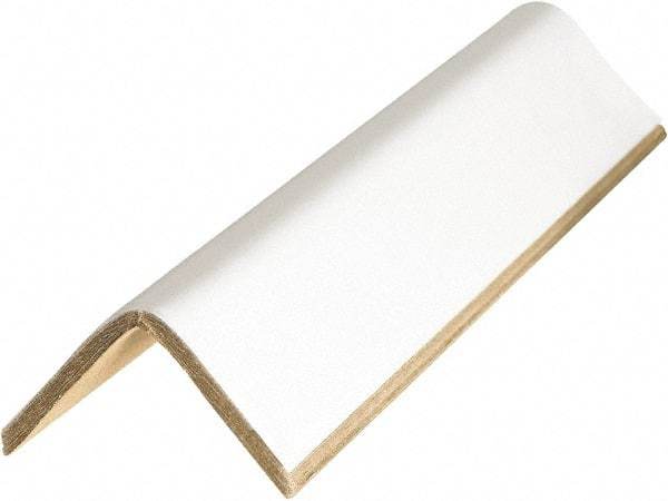 Made in USA - 60" Long x 3" Wide x 3" High Edge Guard - White, Case - USA Tool & Supply