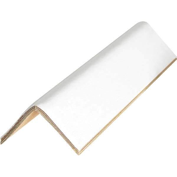 Made in USA - 36" Long x 2-1/2" Wide x 2-1/2" High Edge Guard - White, Pallet - USA Tool & Supply