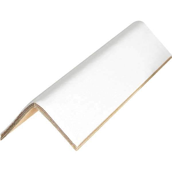 Made in USA - 40" Long x 2-1/2" Wide x 2-1/2" High Edge Guard - White, Pallet - USA Tool & Supply