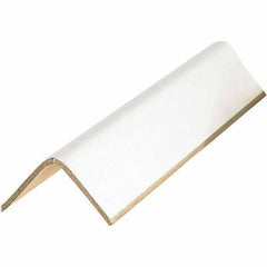 Made in USA - 48" Long x 2-1/2" Wide x 2-1/2" High Edge Guard - White, Pallet - USA Tool & Supply