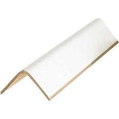 Made in USA - 30" Long x 2-1/2" Wide x 2-1/2" High Edge Guard - White, Pallet - USA Tool & Supply