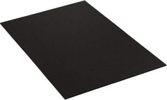 Made in USA - 48" Long x 48" Wide Plastic Sheet - Black - USA Tool & Supply