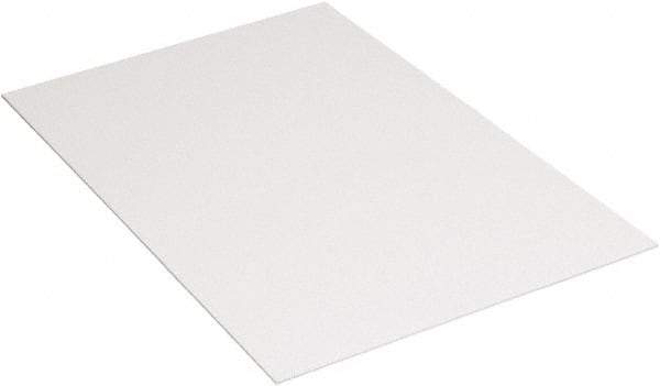 Made in USA - 36" Long x 24" Wide Plastic Sheet - White - USA Tool & Supply