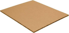 Made in USA - 1" High x 48" Long x 96" Wide Honeycomb Sheet - Kraft - USA Tool & Supply