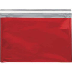 Value Collection - 12-3/4" Long x 9-1/2" Wide Peel-Off Self-Seal Metallic Mailer - Red - USA Tool & Supply