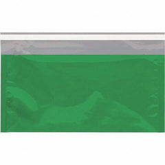 Value Collection - 10-1/4" Long x 6-1/4" Wide Peel-Off Self-Seal Metallic Mailer - Green - USA Tool & Supply