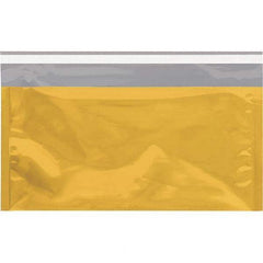 Value Collection - 10-1/4" Long x 6-1/4" Wide Peel-Off Self-Seal Metallic Mailer - Gold - USA Tool & Supply