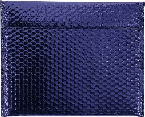 Made in USA - 11" Long x 13-3/4" Wide Peel-Off Self-Seal Bubble Mailer - Blue - USA Tool & Supply