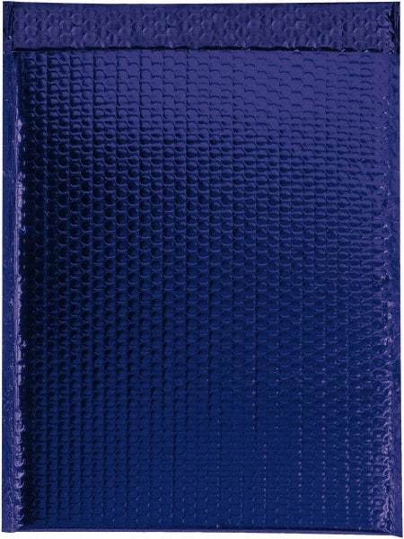 Made in USA - 17-1/2" Long x 13" Wide Peel-Off Self-Seal Bubble Mailer - Blue - USA Tool & Supply