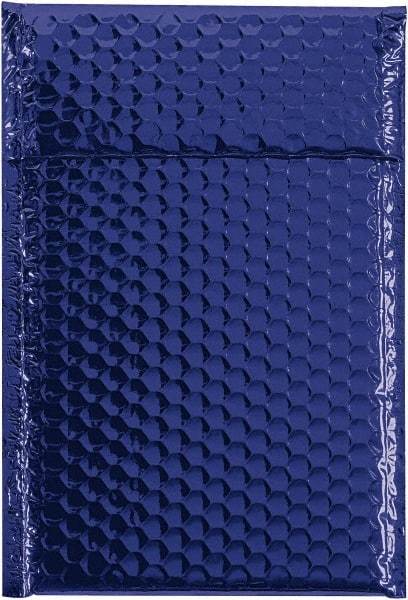 Made in USA - 11" Long x 7-1/2" Wide Peel-Off Self-Seal Bubble Mailer - Blue - USA Tool & Supply