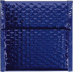Made in USA - 6-3/4" Long x 7" Wide Peel-Off Self-Seal Bubble Mailer - Blue - USA Tool & Supply