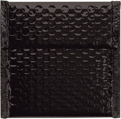 Made in USA - 6-3/4" Long x 7" Wide Peel-Off Self-Seal Bubble Mailer - Black - USA Tool & Supply